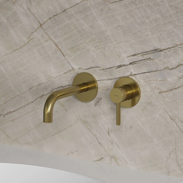 Змішувач для умивальника прихованого монтажу Omnires Y brushed brass (Y1215HBSB) (00139959) - зображення 3