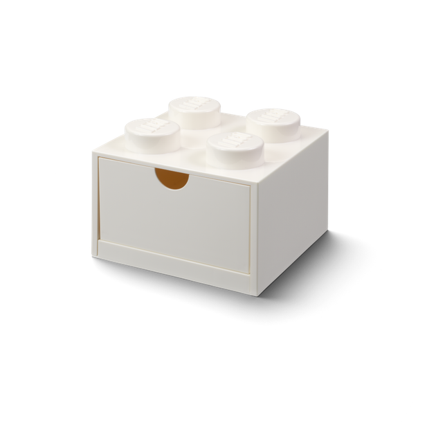 Pojemnik LEGO Klocek z szufladą 4 Biały (5711938031916) - obraz 3