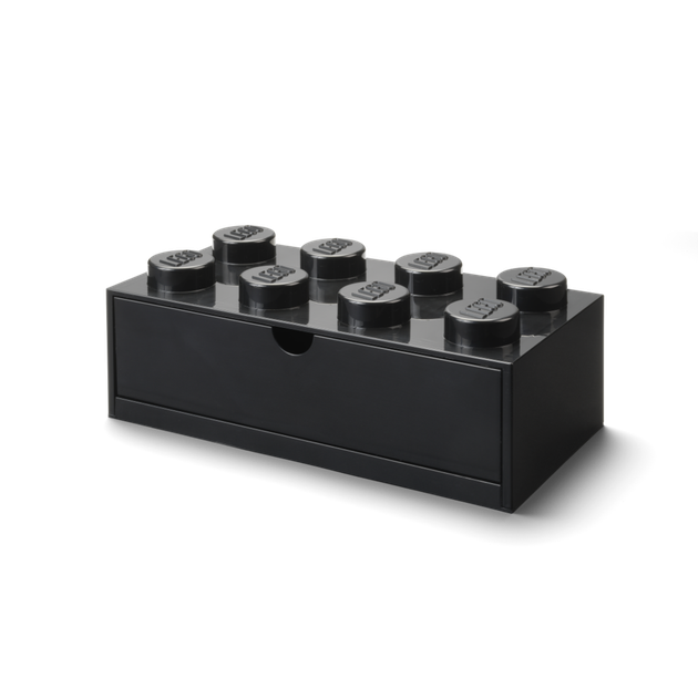 Pojemnik LEGO Klocek z szufladą 8 Czarny (5711938032036) - obraz 3