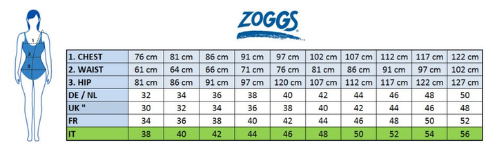 Купальник Zoggs Indiana Adjustable Scoopback (суцільний, UPF 50+, стійкий до хлору) Синьо-білий 40 (462318.INDI.32) - зображення 4