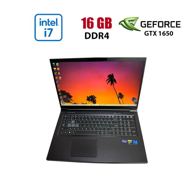 Ігровий ноутбук СyberpowerPC Tracer V Gaming L17G GM7TG5R / 15.6" (1920x1080) IPS / Intel Core i7-11800H (8 (16) ядер по 2.3 - 4.6 GHz) / 16 GB DDR4 / 512 GB SSD / nVidia GeForce GTX 1650, 4 GB GDDR5, 128-bit / WebCam б/в - Фото 1 Ігровий ноутбук СyberpowerPC Tracer V Gaming L17G GM7TG5R / 15.6" (1920x1080) IPS / Intel Core i7-11800H (8 (16) ядер по 2.3 - 4.6 GHz) / 16 GB DDR4 / 512 GB SSD / nVidia GeForce GTX 1650, 4 GB GDDR5, 128-bit / WebCam б/в - зображення 1