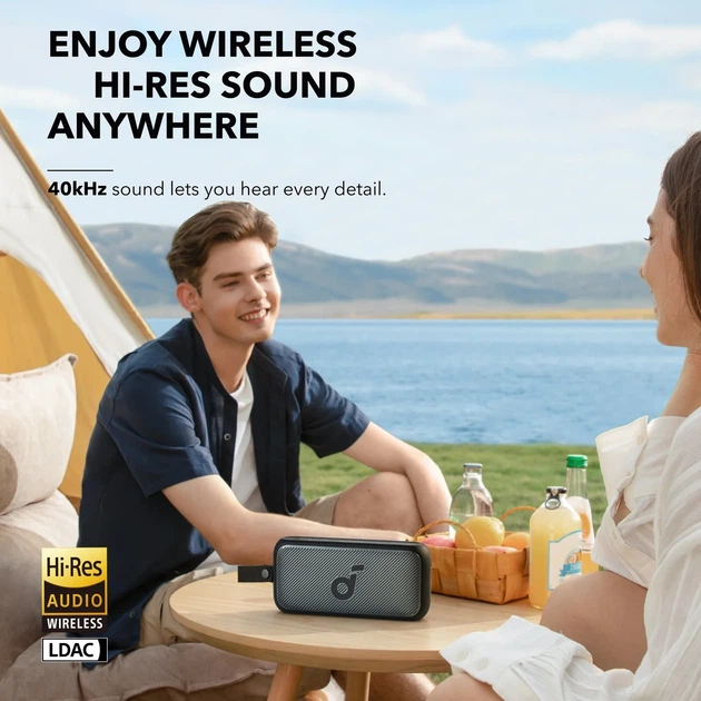 Портативна колонка Anker Soundcore Motion 300, Black, 30W, Hi-Res, LDAC, IPX7, Bluetooth 5.3, 13H - зображення 4