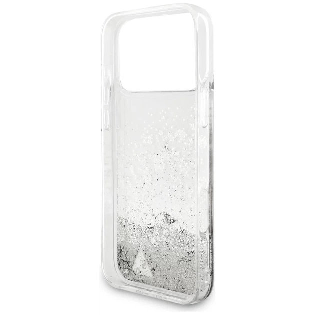 Чохол Guess Liquid Glitter Charms для iPhone 17 Pro Max Silver (GUHCP17XGLHFLSI) - зображення 7