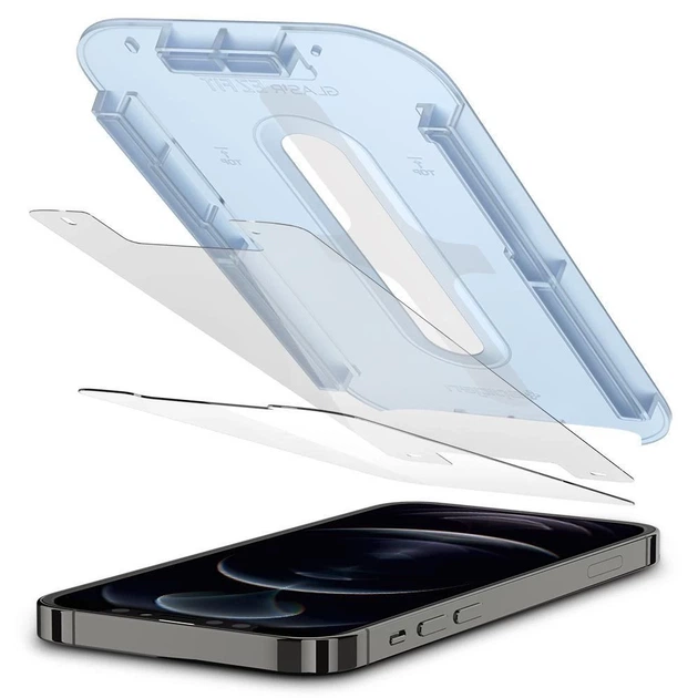 Защитное стекло Spigen для iPhone 12 | 12 Pro Glas.tR EZ Fit (2 Pack) (AGL01801) - изображение 2