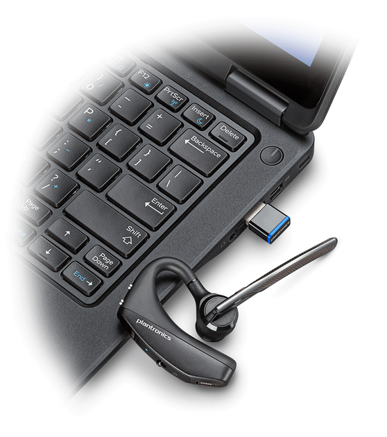 Бездротова моно гарнітура Bluetooth Poly Voyager 5200 UC with Case (із зарядним кейсом) - Фото 3 Бездротова моно гарнітура Bluetooth Poly Voyager 5200 UC with Case (із зарядним кейсом) - зображення 3