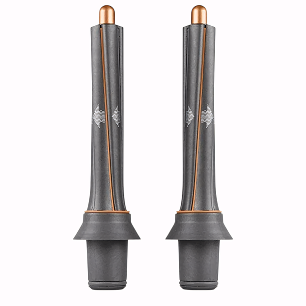 Циліндричні насадки 2шт 30 мм для фена Dyson + 2 адаптери Gold - зображення 2