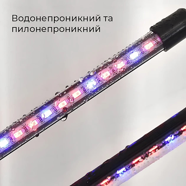 Светодиодная фитолампа на гибкой ножке с прищепкой для комнатных растений Deyric PGL20 USB 2 LED Black - изображение 5