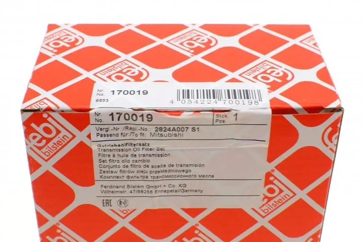 Фільтр АКПП Mitsubishi ASX/Lancer/Outlander 03- (к-кт з прокладкою) FEBI BILSTEIN 170019 - изображение 5