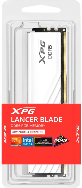 Оперативна пам'ять ADATA DDR5-5600 8192MB PC5-44800 XPG Lancer Blade RGB White (AX5U5600C468G-SLABRWH) - зображення 2