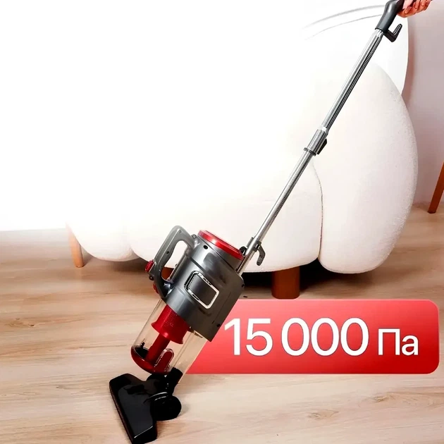 Ручний пилосос Hoffmans HM-8803 1800Вт 600Вт 0.8л червоний для дому з 3 насадками та телескопічною трубкою - Фото 3 Ручний пилосос Hoffmans HM-8803 1800Вт 600Вт 0.8л червоний для дому з 3 насадками та телескопічною трубкою - зображення 3
