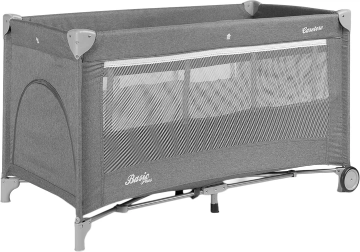Дорожнє ліжечко Caretero Basic Plus grey 125×66 ×75.5 см (5903076300362) - зображення 2