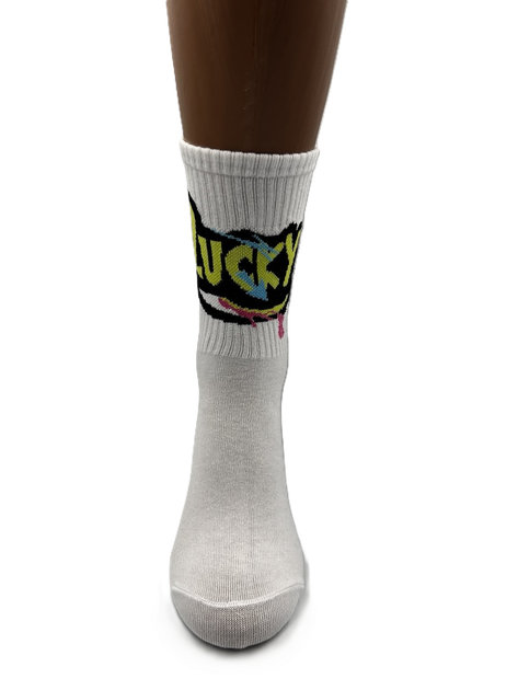 Набір високих бавовняних шкарпеток з написами COOL SOCKS Street Words Cotton High Collection (9 пар) білий з кольоровими написами та принтами розмір 38–42 - изображение 9