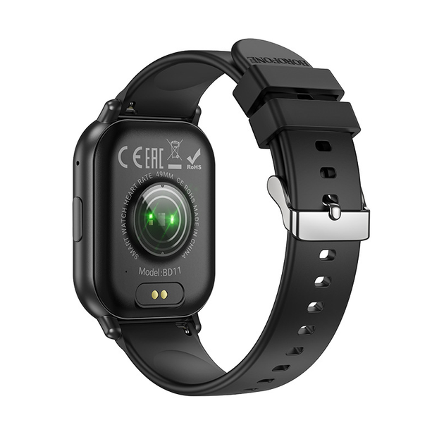 Смарт-годинник BOROFONE BD11 51mm. 220 mAh. IPX4 Smart sports watch (call version) Black - зображення 5