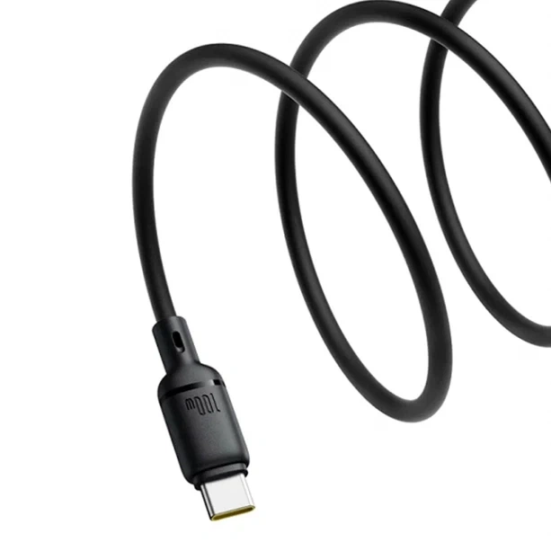 Кабель Baseus Type-C до Type-C 100W 2 м чорний для заряджання та передачі даних - зображення 5
