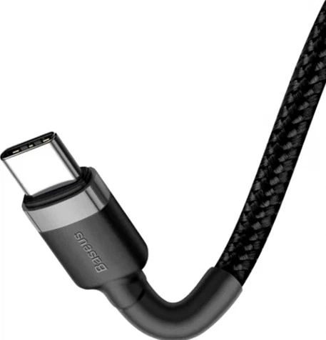 Кабель Baseus Cafule Type-C 60W 1м черный для зарядки и синхронизации 20V 3A кевларовая оплетка - Фото 4 Кабель Baseus Cafule Type-C 60W 1м черный для зарядки и синхронизации 20V 3A кевларовая оплетка - изображение 4