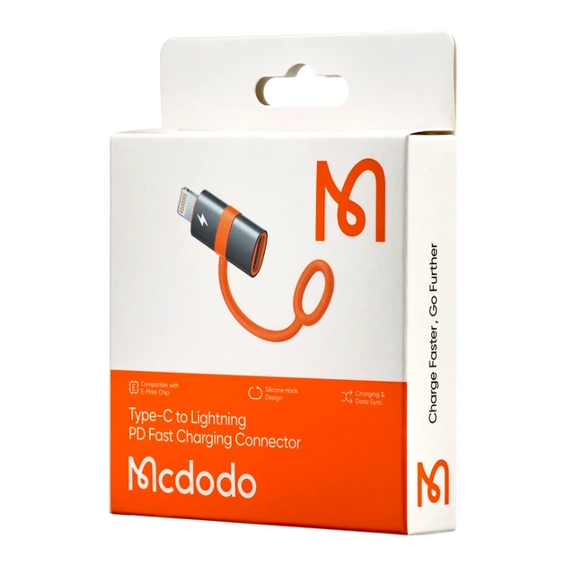 Адаптер McDodo Type-C to Lightning 36Вт быстрая зарядка черный OT-0510 - Фото 2 Адаптер McDodo Type-C to Lightning 36Вт быстрая зарядка черный OT-0510 - изображение 2