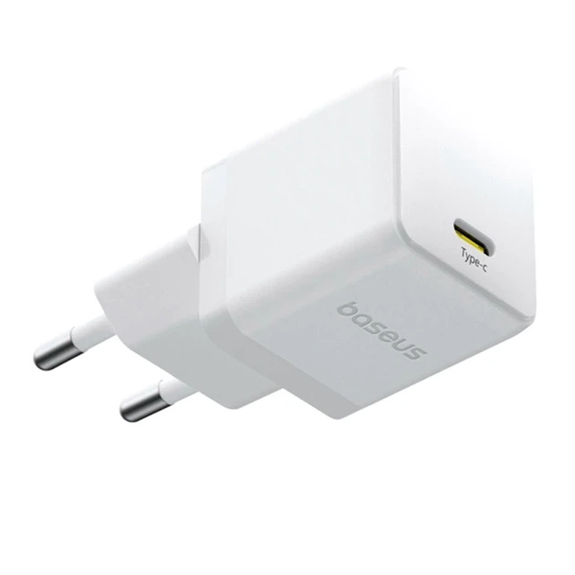 Зарядное устройство Baseus Palm 20W USB Type-C белое для быстрой зарядки Quick Charge 3.0 один порт - Фото 1 Зарядное устройство Baseus Palm 20W USB Type-C белое для быстрой зарядки Quick Charge 3.0 один порт - изображение 1