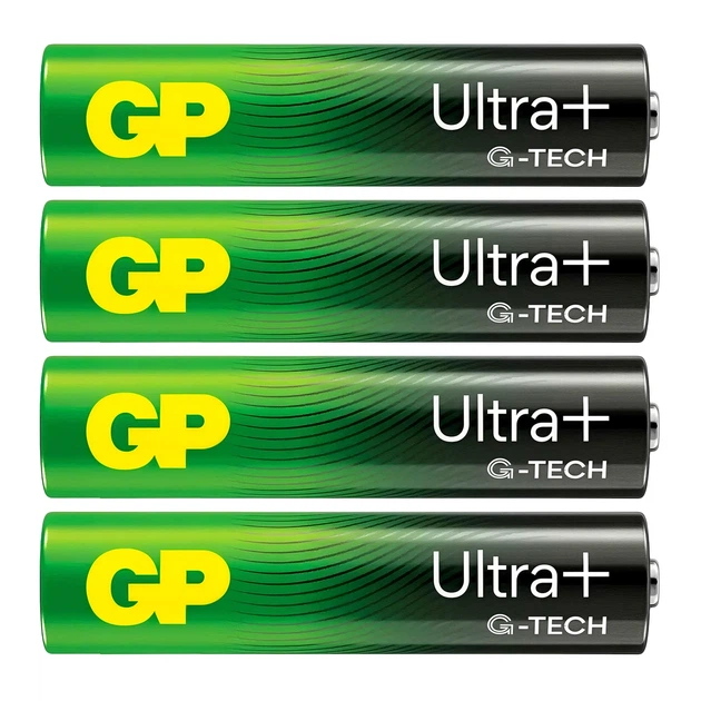 Батарейки GP ULTRA PLUS ALKALINE 1.5V AAA LR03 лужні 4 шт. - Фото 1 Батарейки GP ULTRA PLUS ALKALINE 1.5V AAA LR03 лужні 4 шт. - зображення 1
