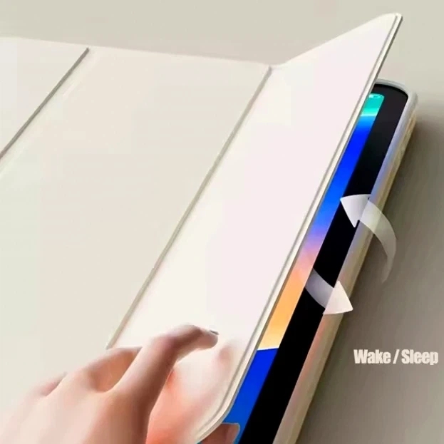 Чохол-книжка Smart Case для iPad Mini 6 7 8,3 дюйми білий шкірозамінник із захистом від пошкоджень - зображення 6