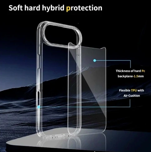 Чохол силіконовий Silicone Case для iPhone 17 Air прозорий із захистом камери - зображення 7