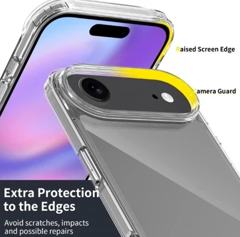 Чохол силіконовий Silicone Case для iPhone 17 Air прозорий із захистом камери - зображення 8