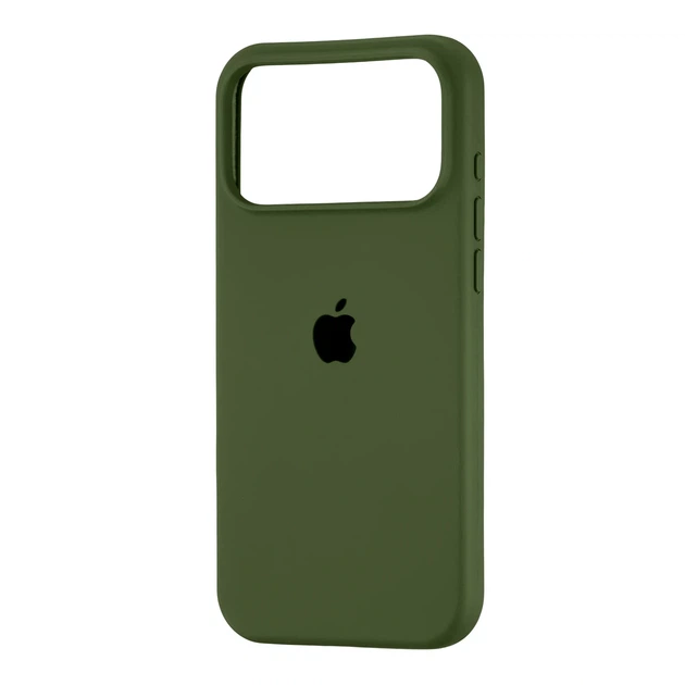 Чохол силіконовий Full Cover для iPhone 17 Pro Max захист камери темно-зелений - Фото 1 Чохол силіконовий Full Cover для iPhone 17 Pro Max захист камери темно-зелений - зображення 1