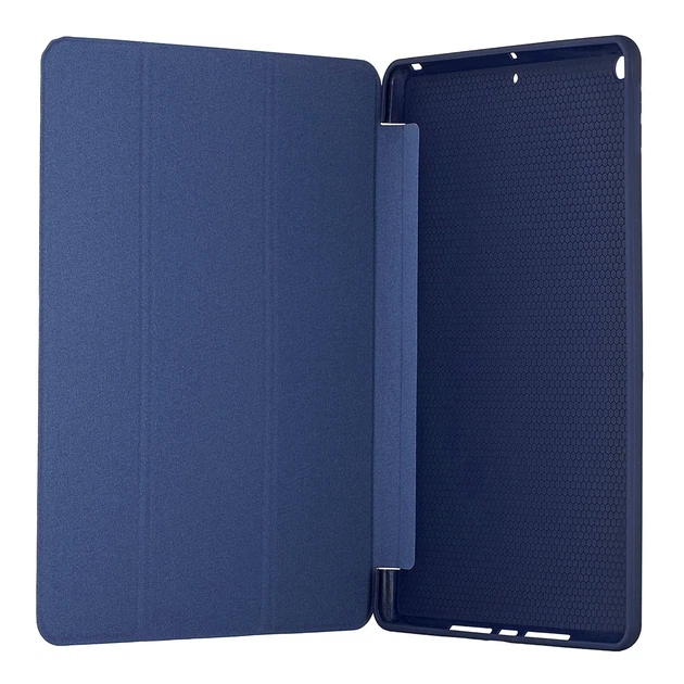 Чехол-книжка Smart Case силиконовый для iPad 7 8 9 10,2 дюйма 2019 2020 2021 темно-синий с защитой от ударов - изображение 3