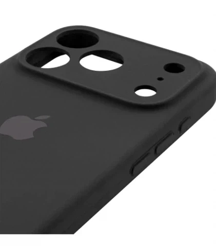Чехол силиконовый Silicone Case Square для iPhone 17 Pro Max защита камеры черный - Фото 7 Чехол силиконовый Silicone Case Square для iPhone 17 Pro Max защита камеры черный - изображение 7