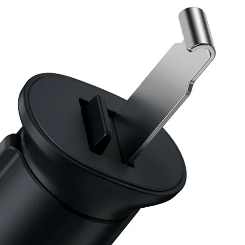 Держатель для смартфона Baseus Metal Age 2 гравитационный для дефлектора 4.7-7 дюймов темно-серый металл и пластик - Фото 5 Держатель для смартфона Baseus Metal Age 2 гравитационный для дефлектора 4.7-7 дюймов темно-серый металл и пластик - изображение 5