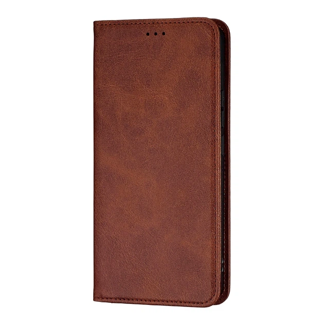 Чохол-книжка шкірозамінник для Xiaomi Redmi Note 14 4G темно-коричневий із захистом від пошкоджень - Фото 1 Чохол-книжка шкірозамінник для Xiaomi Redmi Note 14 4G темно-коричневий із захистом від пошкоджень - зображення 1