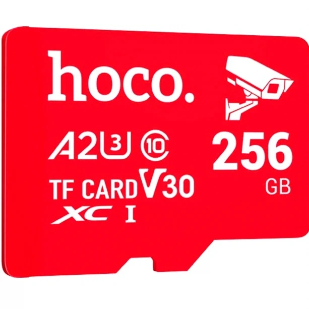 Карта памяти Hoco microSDHC 256GB класс 10 U1 для видеонаблюдения и записи видео - изображение 2