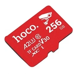 Карта памяти Hoco microSDHC 256GB класс 10 U1 для видеонаблюдения и записи видео - изображение 4