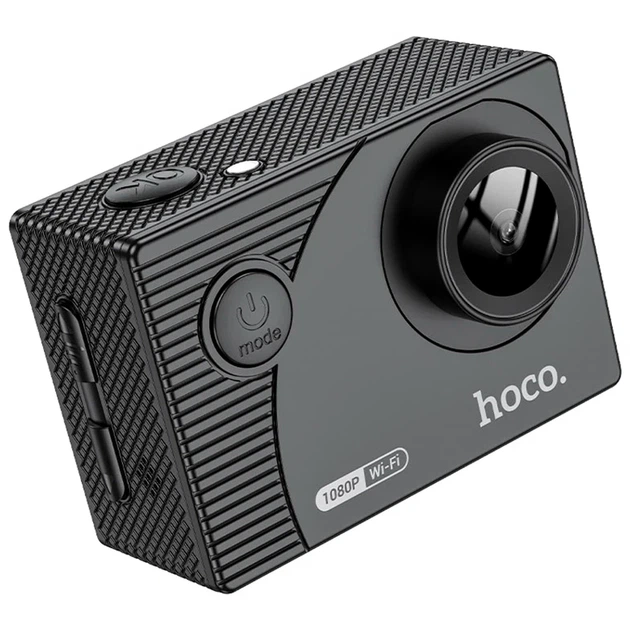 Экшн-камера Hoco DV100 черная 1920x1080 2 дюйма Wi-Fi водонепроницаемая для спорта и активного отдыха - Фото 1 Экшн-камера Hoco DV100 черная 1920x1080 2 дюйма Wi-Fi водонепроницаемая для спорта и активного отдыха - изображение 1