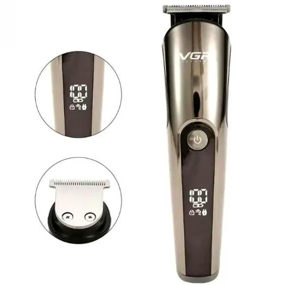 Набор для стрижки VGR V-107 Black 5 Вт USB аккумуляторный черный с насадками для волос бороды и тела - изображение 8