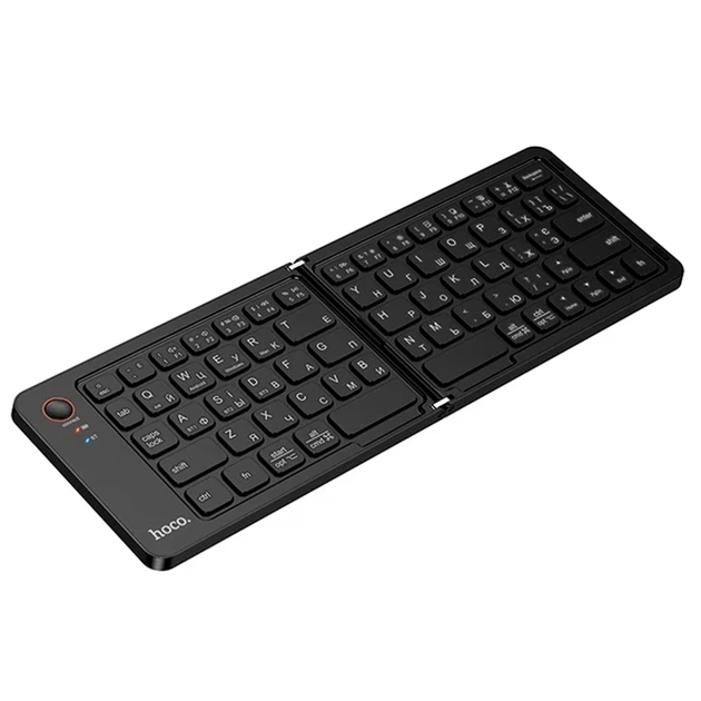 Клавіатура бездротова Hoco GM71 Proficient міні складана чорна 67 клавіш 65% для смартфонів та планшетів - Фото 1 Клавіатура бездротова Hoco GM71 Proficient міні складана чорна 67 клавіш 65% для смартфонів та планшетів - зображення 1