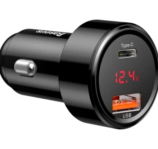 Автомобильное зарядное устройство Baseus PPS 45Вт 2 порта USB Type-A Type-C черное CCMLC20C-01 - Фото 4 Автомобильное зарядное устройство Baseus PPS 45Вт 2 порта USB Type-A Type-C черное CCMLC20C-01 - изображение 4