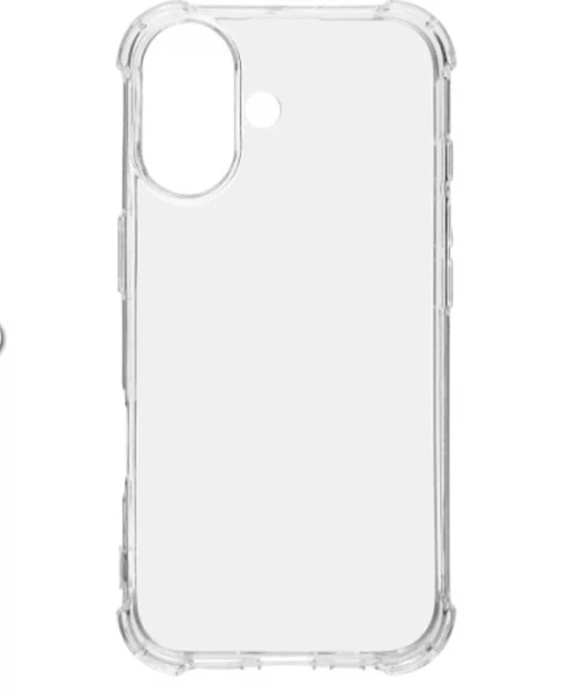 Чехол силиконовый противоударный для iPhone 17 прозрачный с защитой камеры - изображение 3