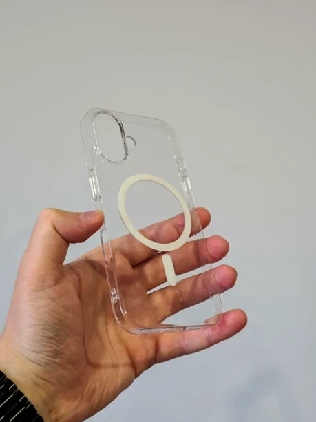 Прозорий силіконовий чохол Clear Case із MagSafe для iPhone 17 захист камери білий - зображення 5
