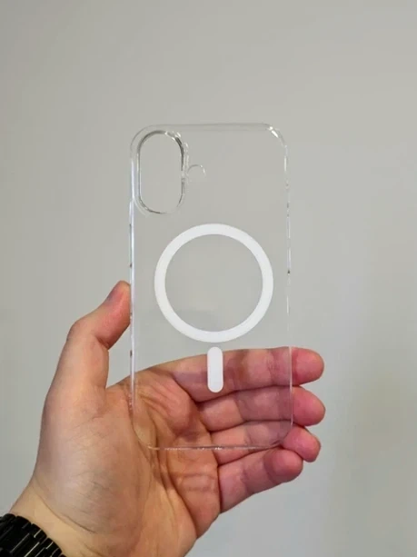Прозорий силіконовий чохол Clear Case із MagSafe для iPhone 17 захист камери білий - зображення 6