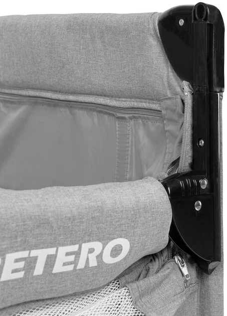 Дорожнє ліжечко Caretero Esti Grey 3в1 126×65×74 см (5908310386782) - зображення 5