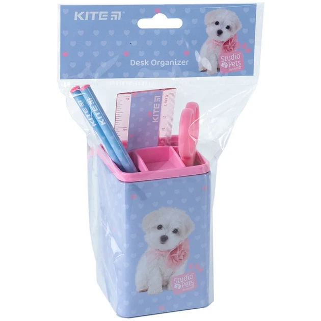 Набір настільний квадратний Kite Studio Pets SP24-214 - Фото 3 Набір настільний квадратний Kite Studio Pets SP24-214 - зображення 3