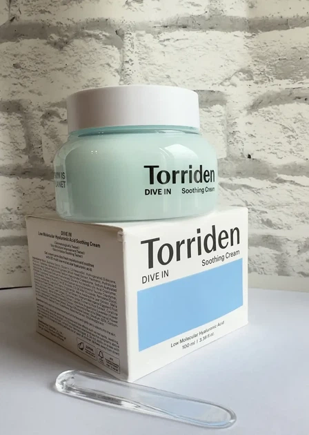 Успокаивающий крем с гиалуроновой кислотой Torriden Dive In Low Molecular Hyaluronic Acid Soothing Cream 100 мл - изображение 6