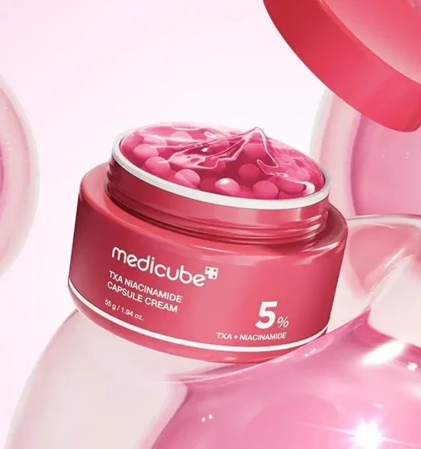 Осветляющий капсульный крем из 5% ниацинамида Medicube TXA Niacinamide Capsule Cream 55 мл - Фото 3 Осветляющий капсульный крем из 5% ниацинамида Medicube TXA Niacinamide Capsule Cream 55 мл - изображение 3