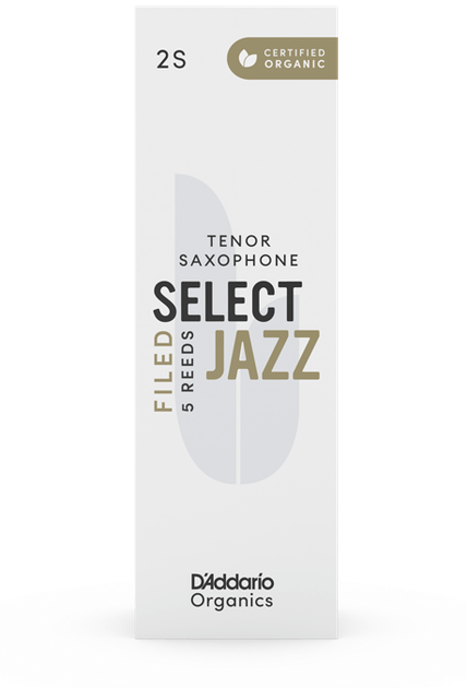 Трости для тенор-саксофона D'Addario Organic Select Jazz - Tenor Sax Filed 2S - 5 Pack - изображение 3