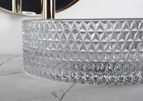Умивальник (раковина) REA CRISTAL 35 LIGHT GREY накладний - изображение 2