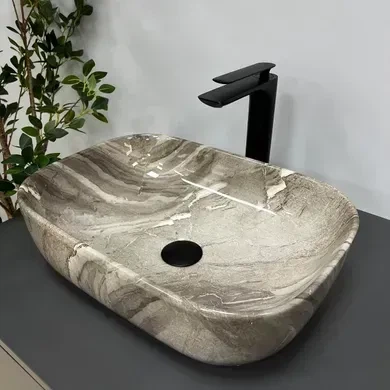 Умивальник (раковина) VBI RAVENNA JASPER GLOSSY накладний - изображение 4