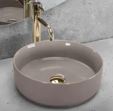 Умивальник (раковина) REA SAMI BEIGE SHINY накладний REA SAMI BEIGE SHINY - зображення 4
