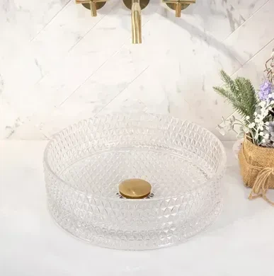 Умивальник (раковина) REA CRISTAL TRANSPARENT накладний - изображение 2