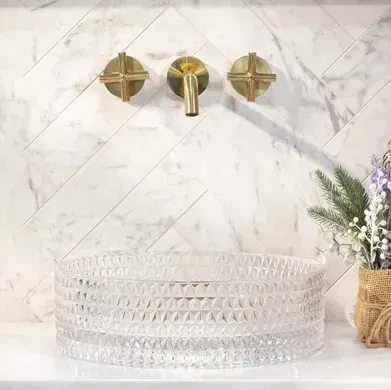 Умивальник (раковина) REA CRISTAL TRANSPARENT накладний - изображение 3