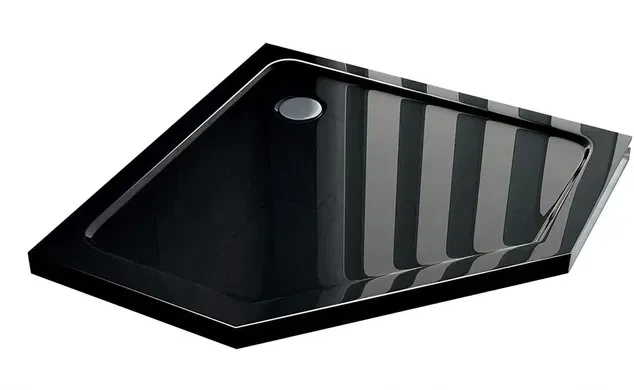 Душовий піддон REA DIAMOND 90x90 BLACK - изображение 2